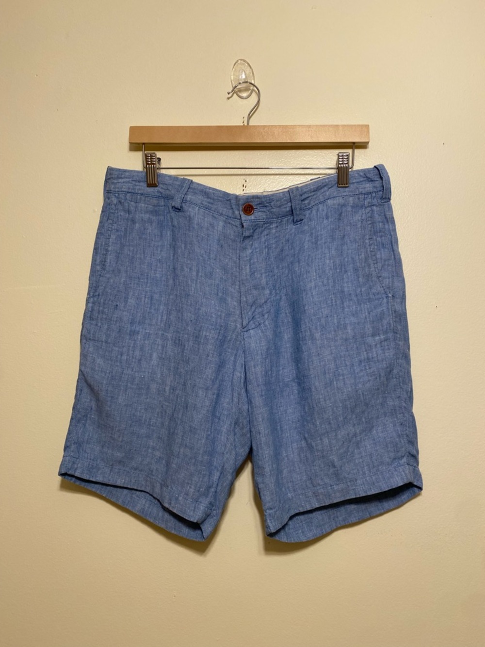 J. Crew Stanton Light Blue Men's Linen Shorts. Size 32